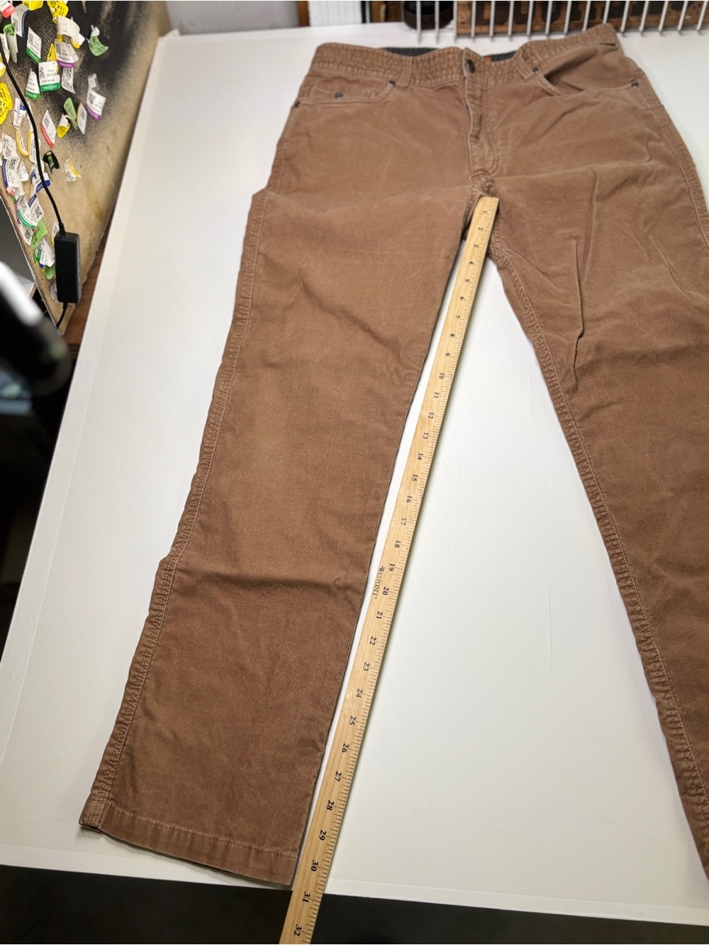 Howler Bros Frontside 5-Pocket Corduroy Pants Brown 35x32 - Picture 5 of 9